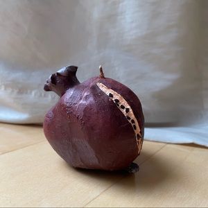 NEW Pomegranate Candle; Artisan Fruit Candle